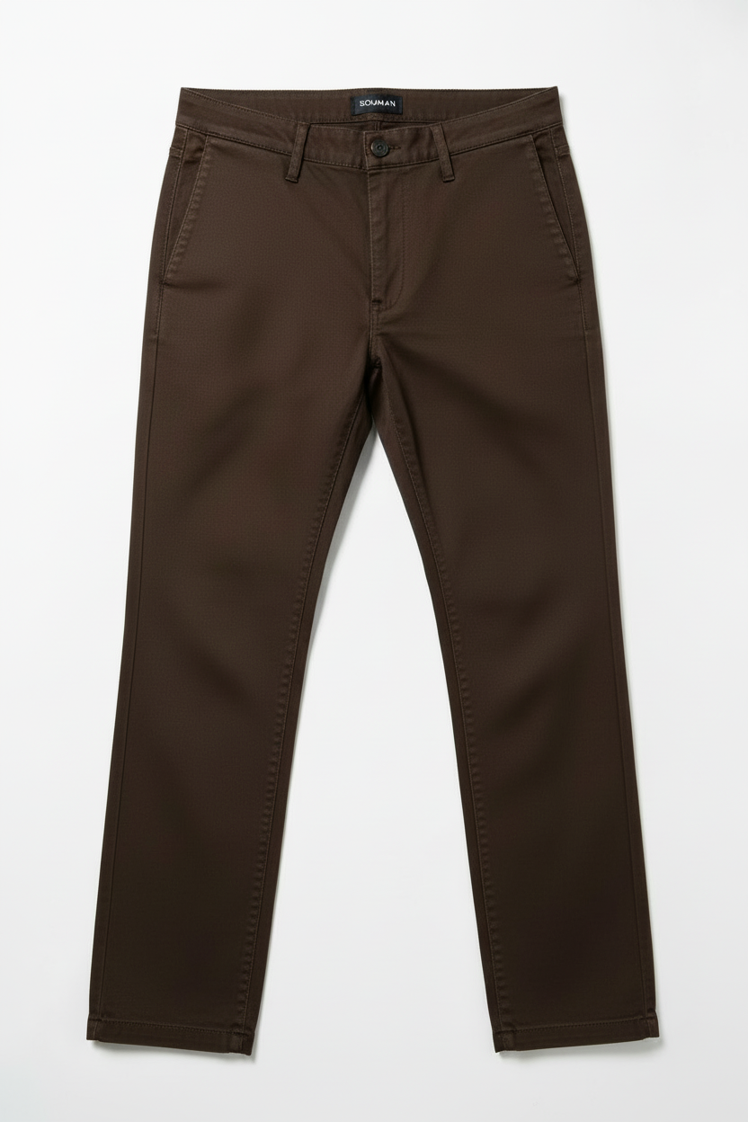 Pantalón Chino LAGO Marrón Chocolate
