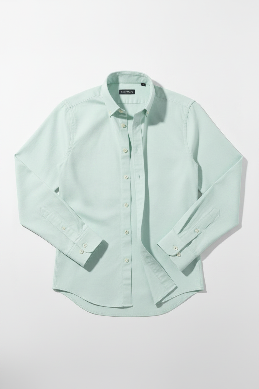 Camisa OXFORTOR Verde Menta Sutil